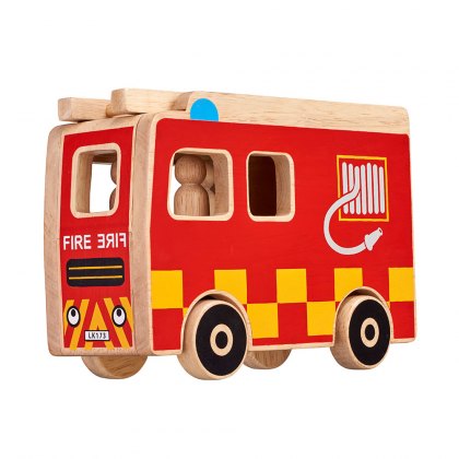 Natural Fire Engine Playset
