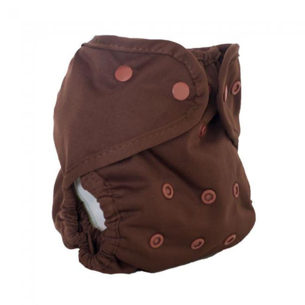 Buttons Diapers - Diaper Cover - One Size - Chocolate
