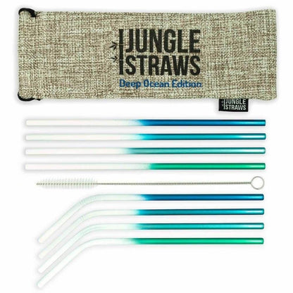 Jungle Straws - Stainless Steel - Reusable Straw Set