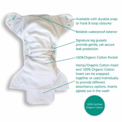 Thirsties - Natural One Size Pocket Nappy